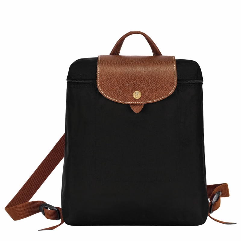 Black Longchamp Le Pliage Original M Men's Backpack